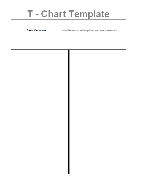 T Chart Templates 7 Free Pdf Excel And Word Formats