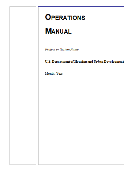 Operations Manual Templates  13 Free Word PPT  PDF Formats Samples  