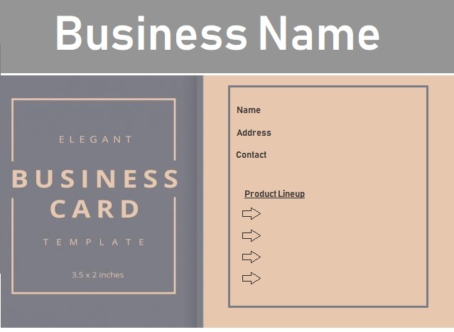 Business name card template