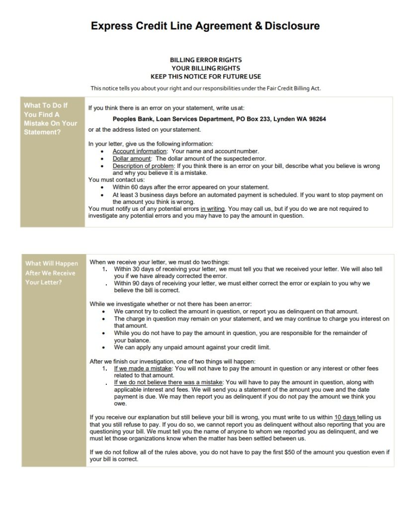 Credit Limit Exposure Notice Template