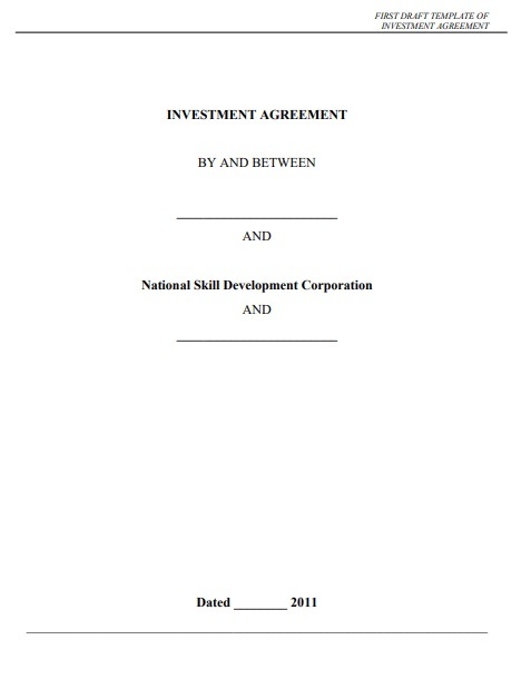 Initial Investment Document Templates | 6+ Free Printable Word & PDF