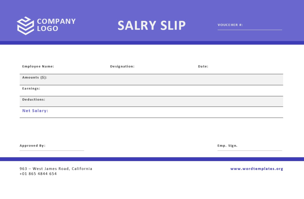 Salary Slip Format