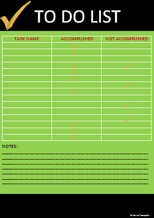 To Do List Template
