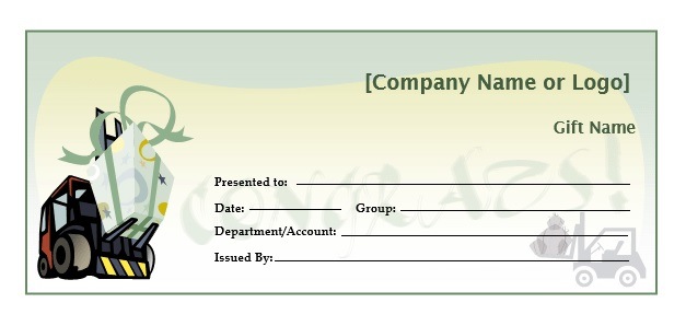 Gift Certificate Template