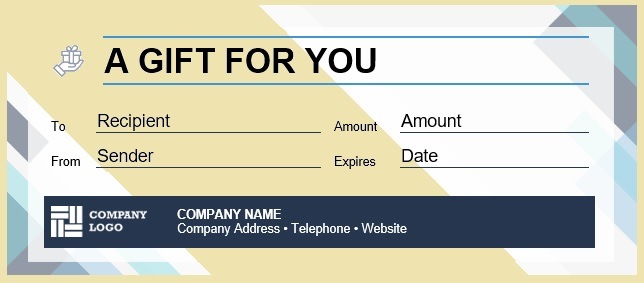 Gift Certificate Template