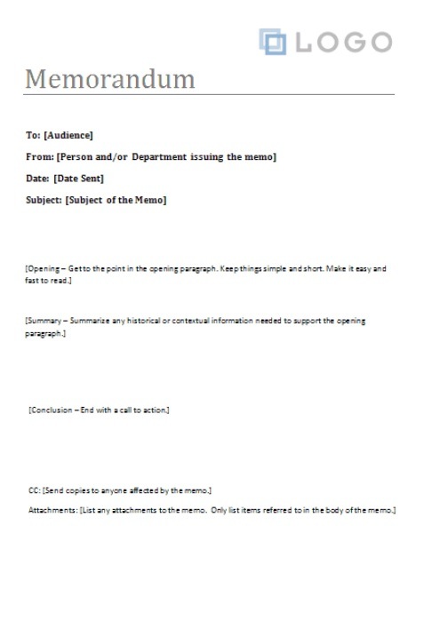 Business Memo Template